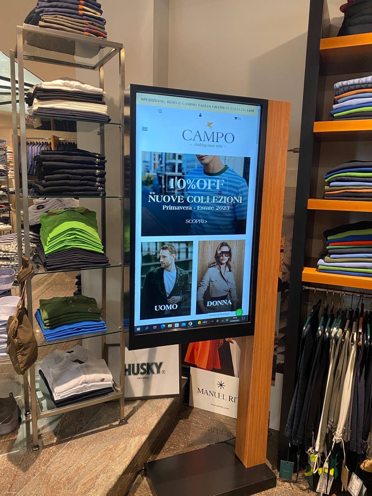 Totem Pubblicitario Digital Signage